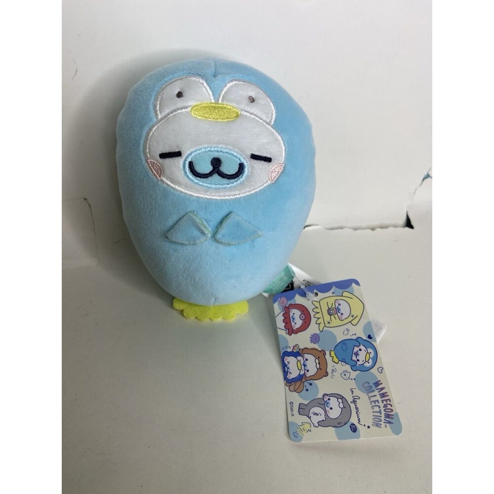 San-x Mamegoma Seal Blue Penguin Costume 6in Mini Sirogoma Stuffed Plush NEW